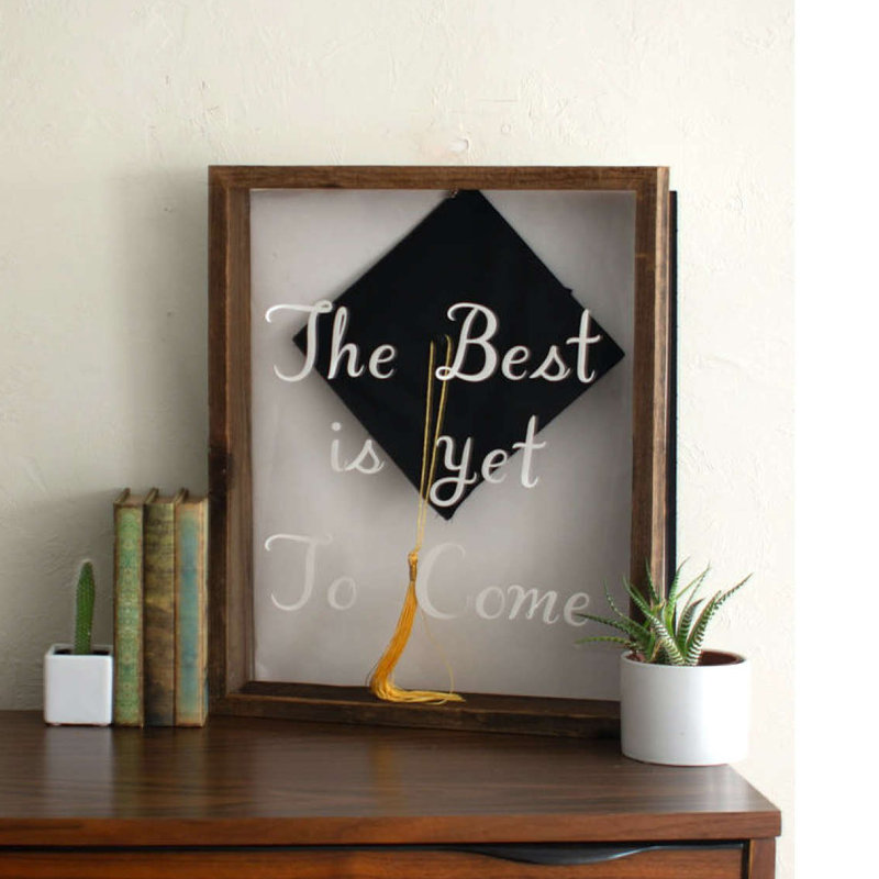 Crumes Wood Shadow Box Picture Frame, 11.5" H x 11.5" W x 3" D, Brown