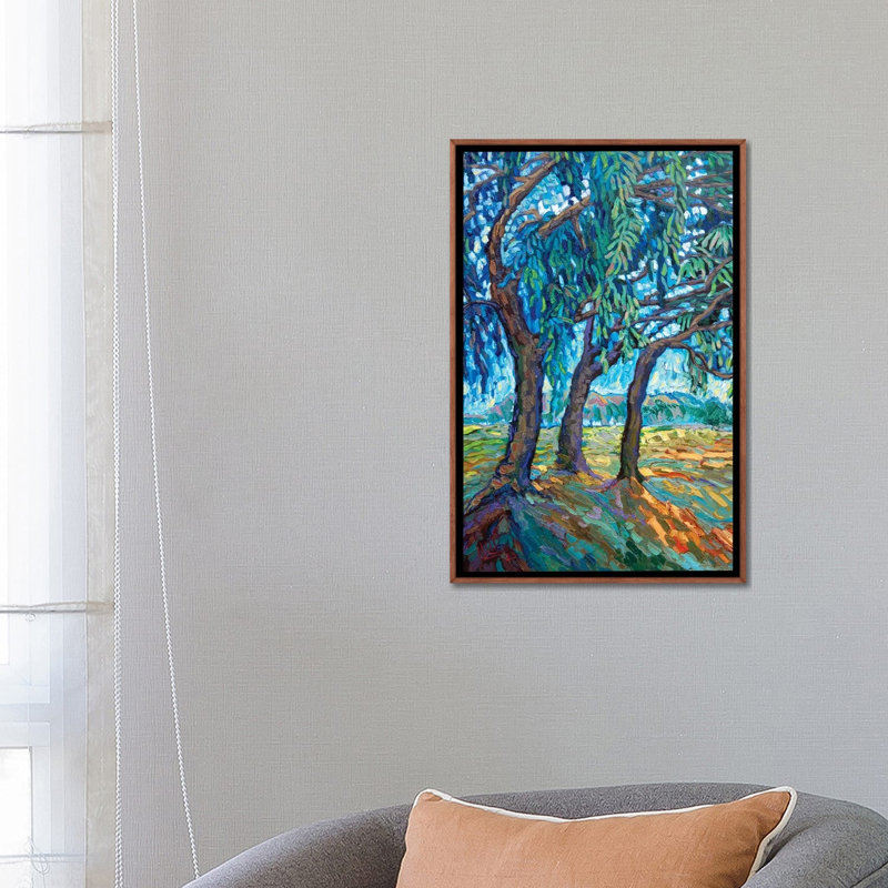Three Trees 1 Piece Wall Art on Canvas, 66.04 cm H x 45.72 cm W x 4.445 cm D, Classic Wood