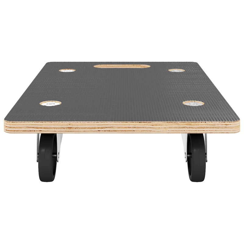 Ensemble de 2 chariots de transport WALPLUS rectangulaires 19,7 x 13,8 x 4,5 po, H 1,2 po x l 3,5 po x P 39,4 po