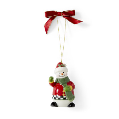 Black & White Snowwoman Ornament