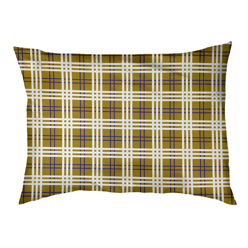 Lit pour chat Baltimore Designer, Petit L 29,15 po x l 19,5 po, Jaune foncé / blanc, Utilisation intérieure / extérieure
