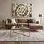 Art botanique sur toile beige-1316984848