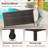 Costway 85 Gallon Rattan Deck Box With Waterproof Liner Universal Wheels & Gas Strut-100528228