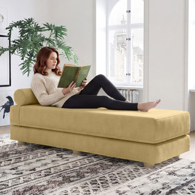 Kaylena Convertible Daybed - Fold Out Sleeper with Queen Size Memory Foam Mattress & Pillows