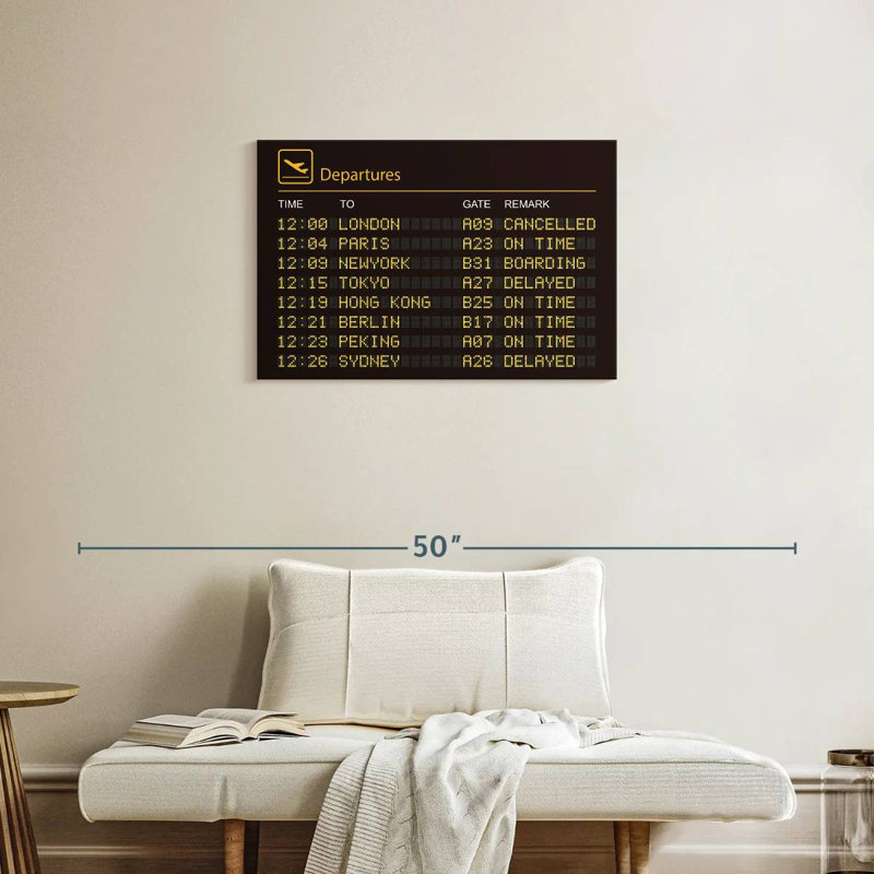 Impression sur toile, H 20 po x l 30 po x P 1,25 po