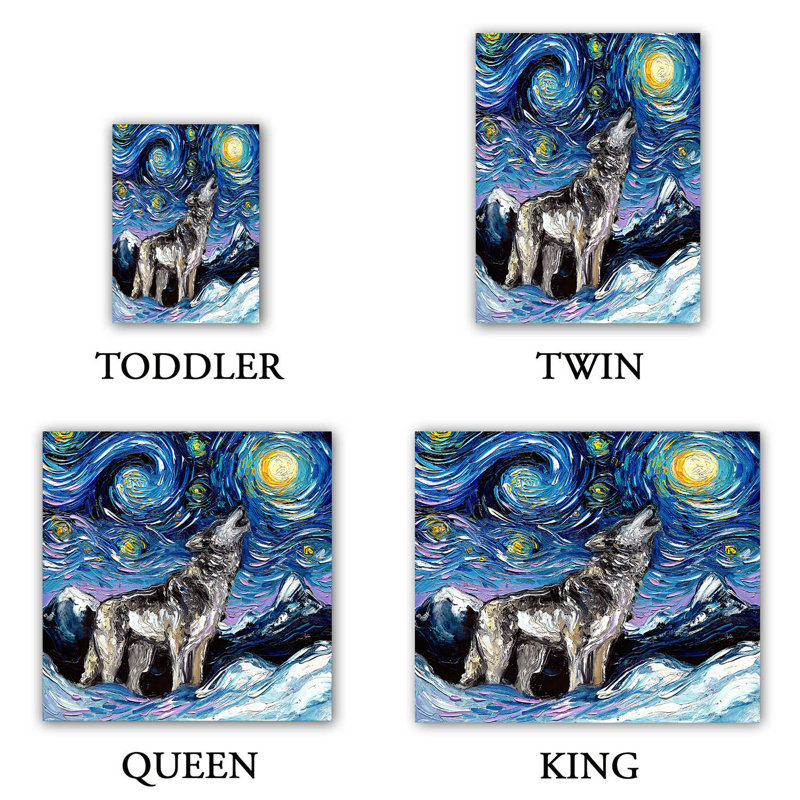 Ensembles de housses de couette DiaNoche en microfibre par Aja Ann - Lupin Night