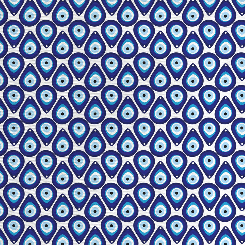 Tissu de l’oeil malveillant, l 58 po x L 108 po