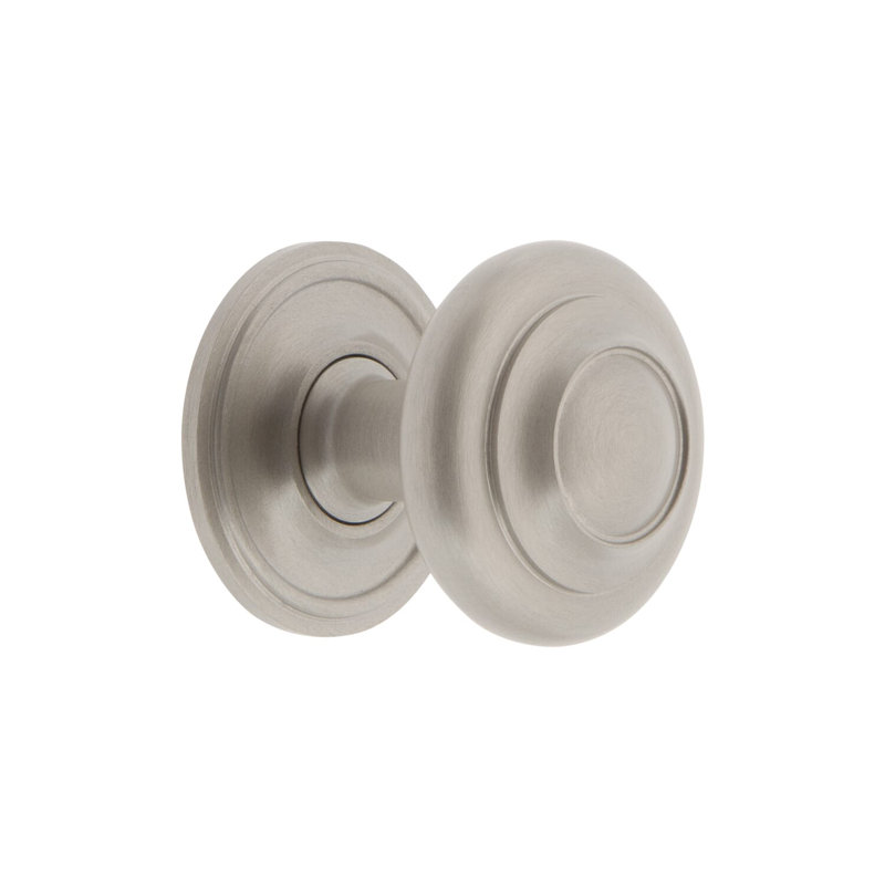 Circulaire Round Knob, Satin Nickel