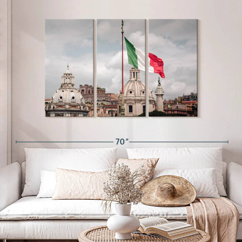Drapeau italien Borges, H 32 po x l 50 po