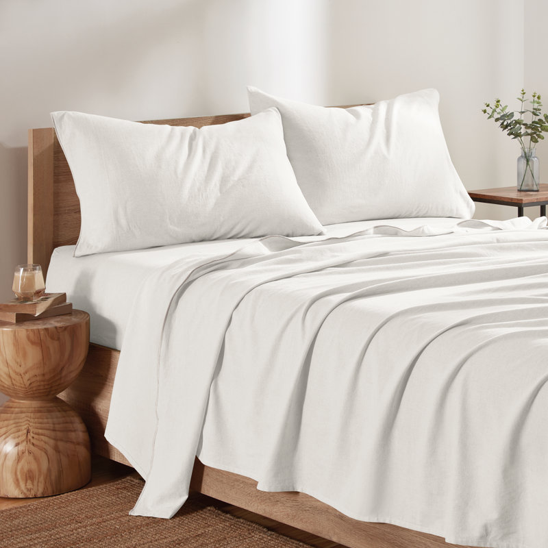 Ensemble de draps en lin délavé DKNY, Grand lit