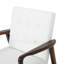 Fauteuil club moderne en similicuir Mid Century