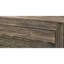 Élégant lit simple à panneau en bois avec finition grise pour chambre à coucher contemporaine