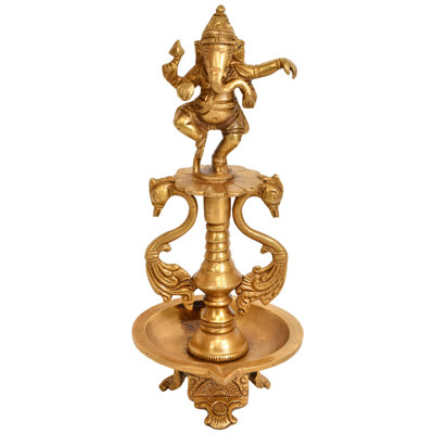 8.5'' H Brass Tabletop Dish