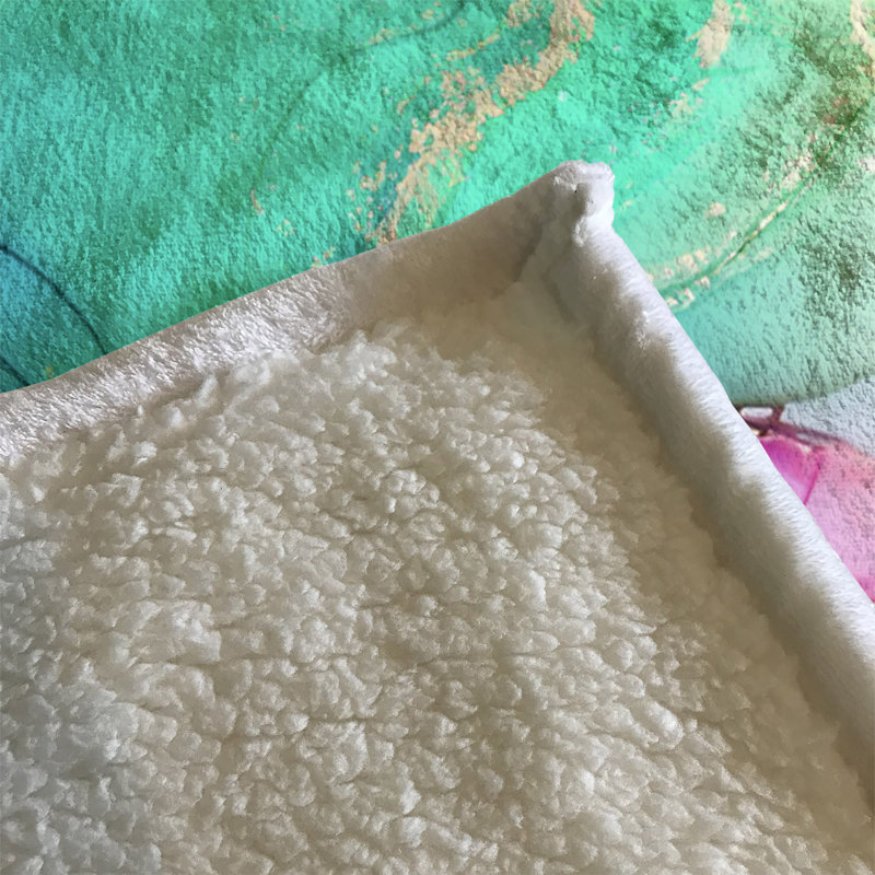 Throw Blanket, 51" W x 60" L, Abstract, Green