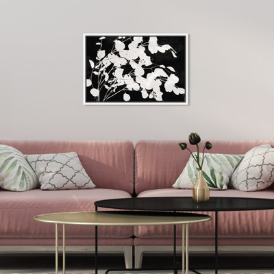 " Floral And Botanical Foliage Silhouettes Opposite, Modern & Contemporary White " by Oliver Gal