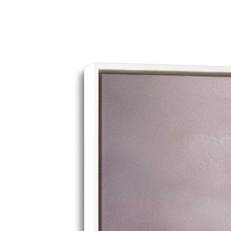 Impression sur toile 48 "x 32" Skyline pastel v1, Cadre flottant blanc opaque, H 32 po x l 22 po x P 1,75 po