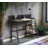 Garima Rustic Oak With Black Finished Legs Writing Desk