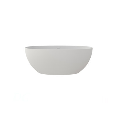 59" Solid Surface Soaking Bathtub
