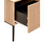 Bedside Table BLYTHE Wood Brown/ Black-1430743271