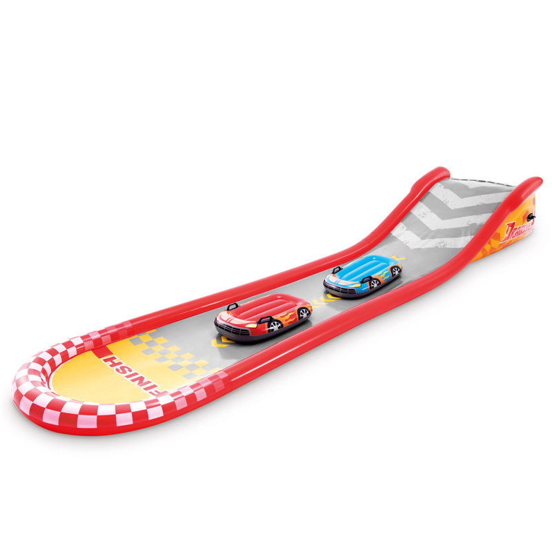 Intex 57167EP 221 Inch Inflatable Racing Fun Water Slide With 2 Surf Riders
