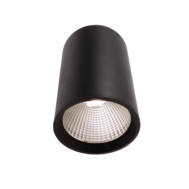 Luna LED Flush Mount, Black, 12.5cm H x 8.5cm W x 8.5cm D