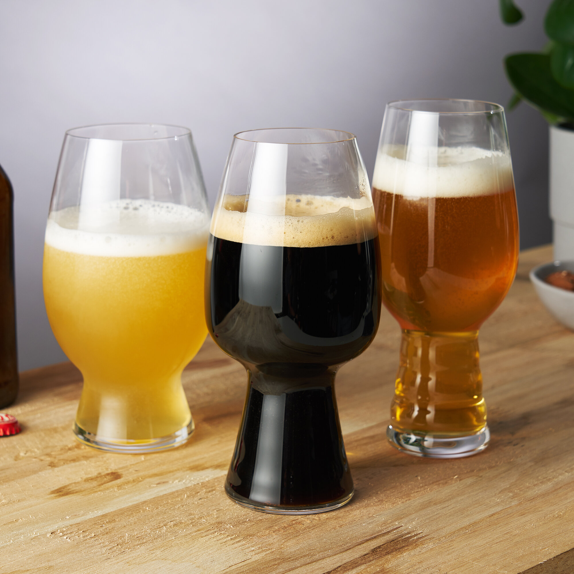 Spiegelau 4 - Piece Lead Free Crystal Beer Flight Set Assorted Glassware Set
