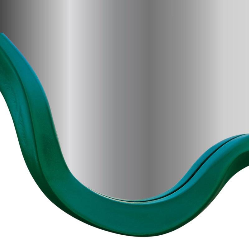 Irregular Wave Mirror, Green
