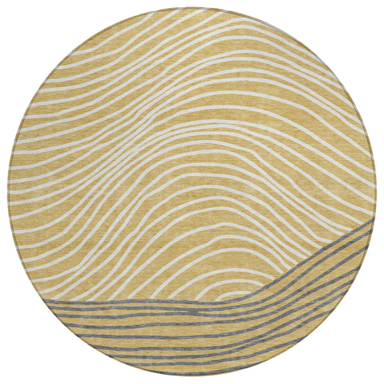 Machine Washable Indoor/Outdoor Bourkelands ACN2350 Stripes Rug