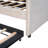 Upholstered Daybed Sofa Bed Twin Size With Trundle And Wood Slat-1912048692