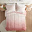 Ombre en fausse fourrure à poils longs - rosé, rembourrage d'édredon design, non