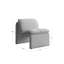 Sculpted Cream Boucle Fabric Accent Chair