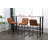 Upholstered Counter Stool with Metal Frame-265538456