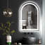 Lunara UL Certified Arch Wall Mirror, LED Bathroom Vanity Mirror with Dimmable 3-Color Lighting & Anti-Fog-1309742258