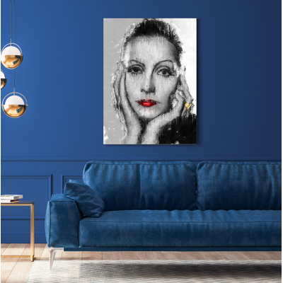 Greta Garbo Colour Drip Beautiful Iconic Women Collection - Art Prints