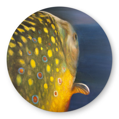 Golden Trout Fish Rug | Rustic Outdoor Area Decor for Home