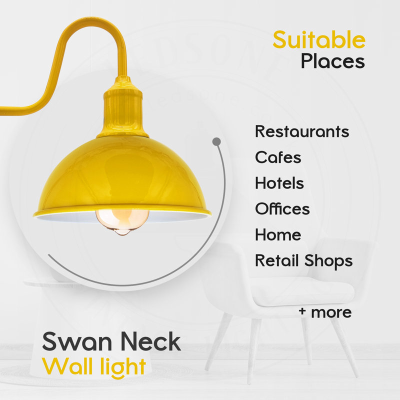 Fosdick Armed Sconce, Yellow/White