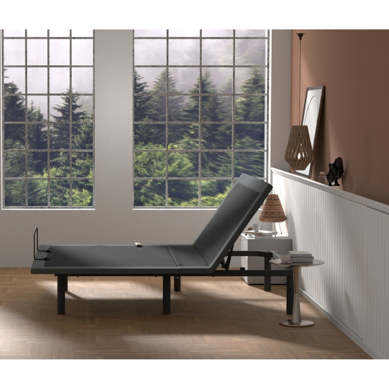 Twin Os4 Adjustable Bed - Head And Foot Position Adjustable, Non-woven Fabric Strong Frame Base, Twin