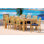 Mas 8 - Person Teak Wood Patio Dining Set with