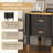 Contemporary 2 Drawers Nightstand With Curved Profile, Metal Feather-Shaped Handles, And Exposed Legs For Bedroom And Living Room, Easy Assembly-1335144280
