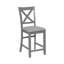 Ensemble de chaises à hauteur de comptoir pour 4 personnes, chaise de cuisine avec siège rembourré, tabouret de bar à hauteur de comptoir pour salle à manger-956957573