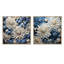 Pure White And Blue Chrysanthemums Beauty - Chrysanthemums Square Collage Set Of 2-1586970570-1586970569