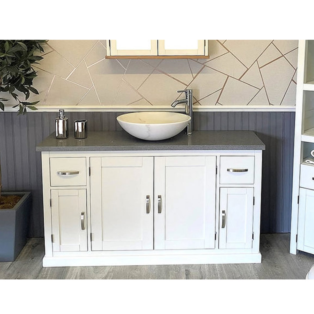 Arambula Solid Beech 1230mm Free-standing Single Vanity Unit