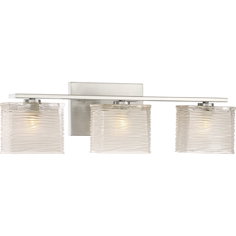 Dunreith 3 - Light Dimmable Vanity Light, Brushed Nickel