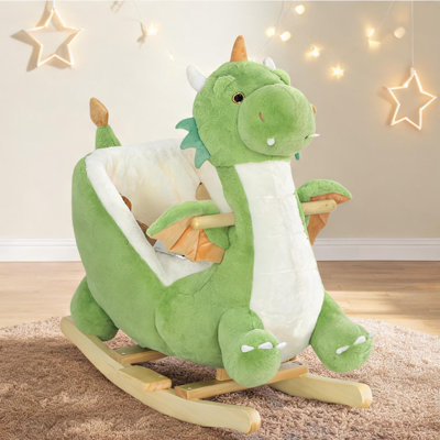 Cheval à bascule Soft Green Dragon