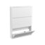 Armoire de rangement murale à chaussures peu encombrante - étagère de rangement 3/4 tiroirs en acier-131590646