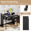 Bureau d'ordinateur extensible 39,5 "avec tablette 2 niveaux et 2 tiroirs-115171274