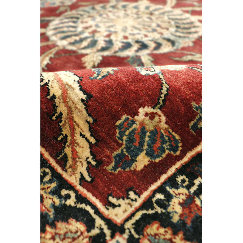 Tapis rouge / ivoire Agra