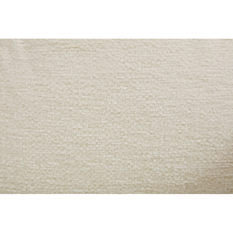 Ensemble de 2 chaises de salle à manger en chenille avec roues universelles, Beige