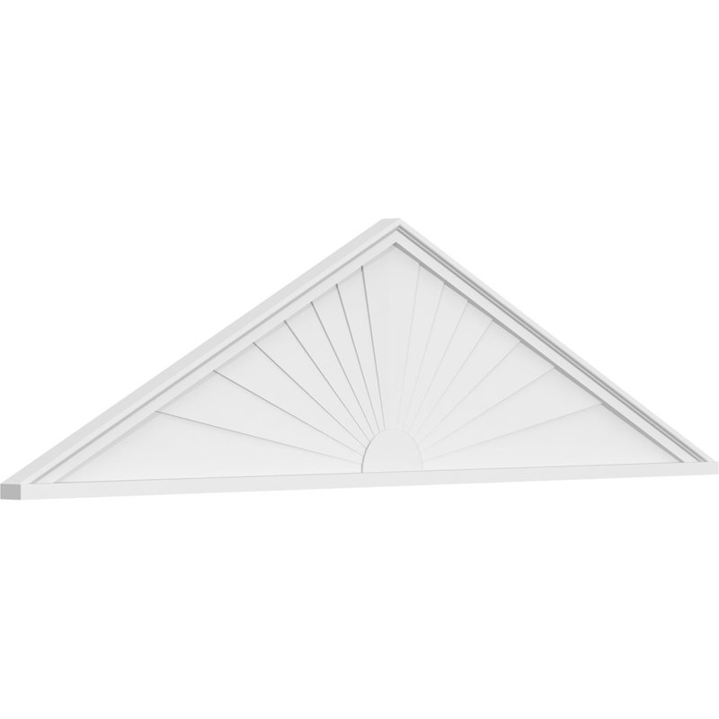 Pédalier en PVC de qualité architecturale à sommet pointu (pas 6/12), H 19 po x l 72 po x P 2 po