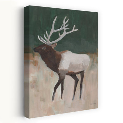 Elk Country, art animalier abstrait contemporain